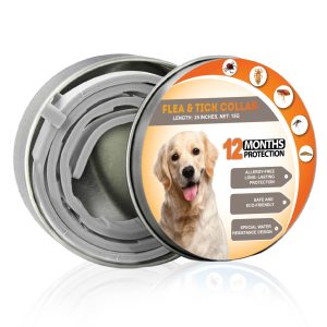 12-Month Flea & Tick Collar for Dogs – 25 Inches Collars for Dogs – Effective Dog’s Collars – Waterproof Dog Collar – Dogs Collar from 100% Essential Oils – Resistant Dog Flea Collar
