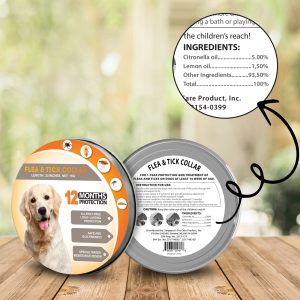 12-Month Flea & Tick Collar for Dogs – 25 Inches Collars for Dogs – Effective Dog’s Collars – Waterproof Dog Collar – Dogs Collar from 100% Essential Oils – Resistant Dog Flea Collar